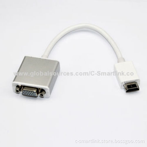 HDMI to VGA with Audio and Micro Charging Adapter, Gold-plated, Male VGA Output